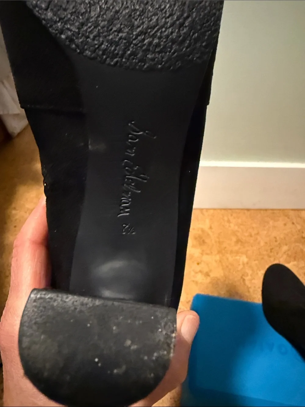 Sam Edelman Black Suede Over-the-Knee Boots